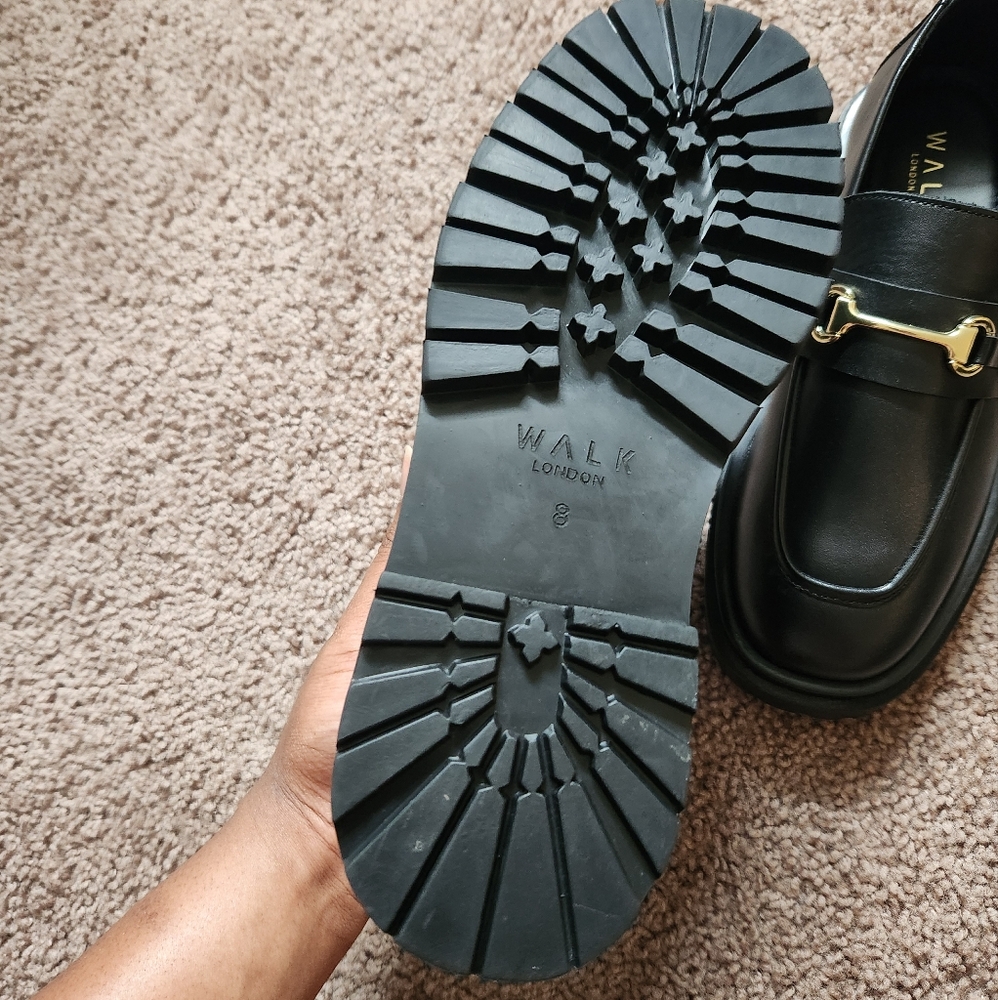 Walk London Black Loafers - Picture 7 of 7